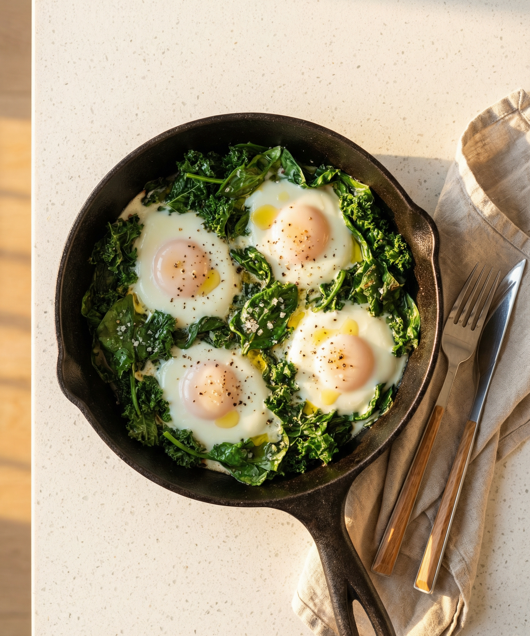 Egg Skillet with Greens