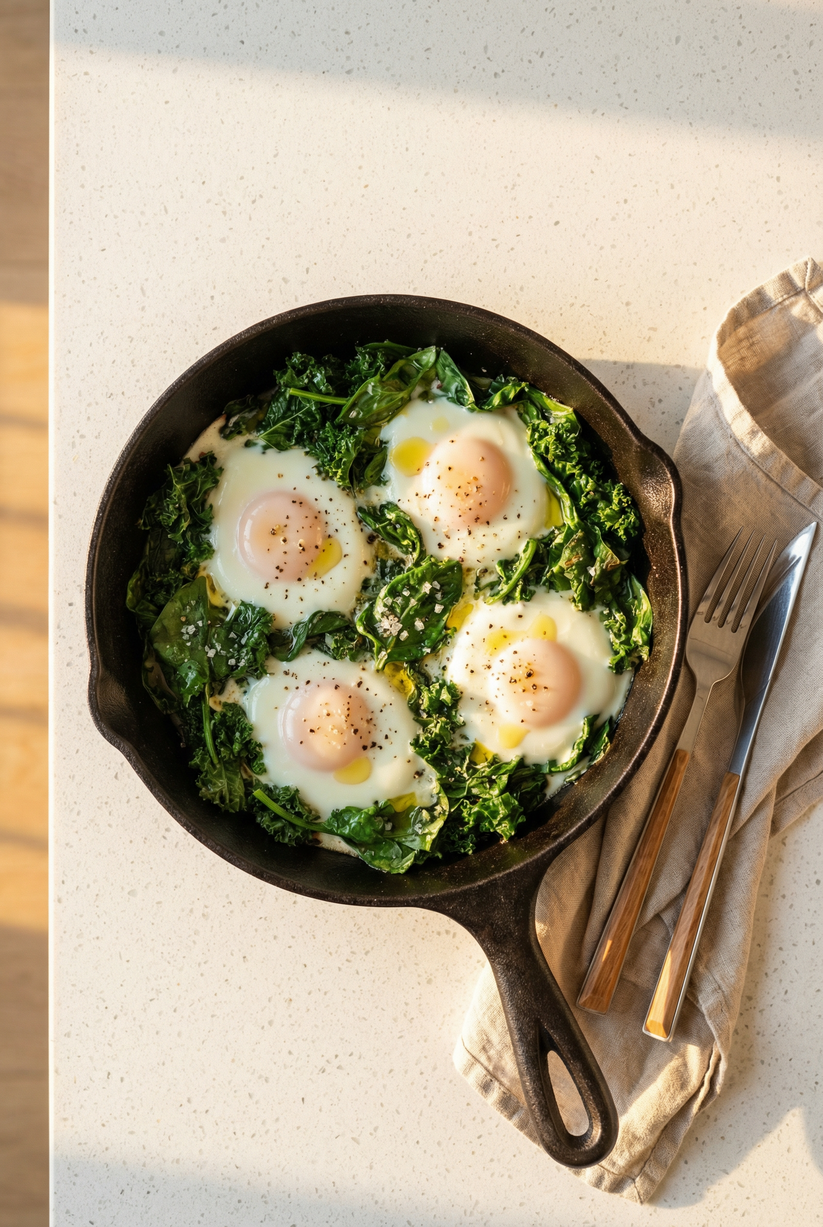 Egg Skillet with Greens