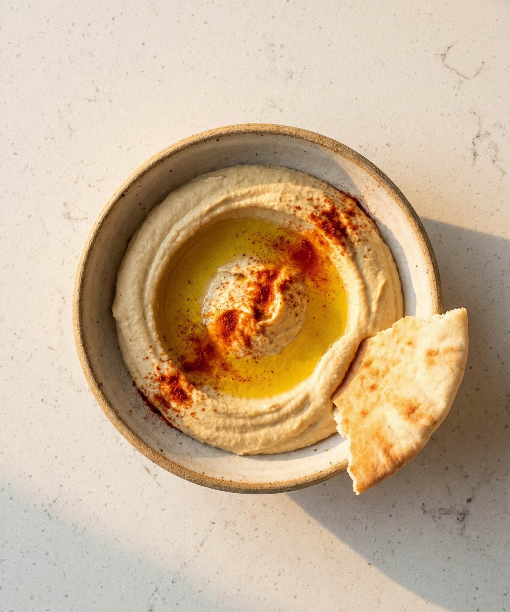 Paprika-Swirled Hummus