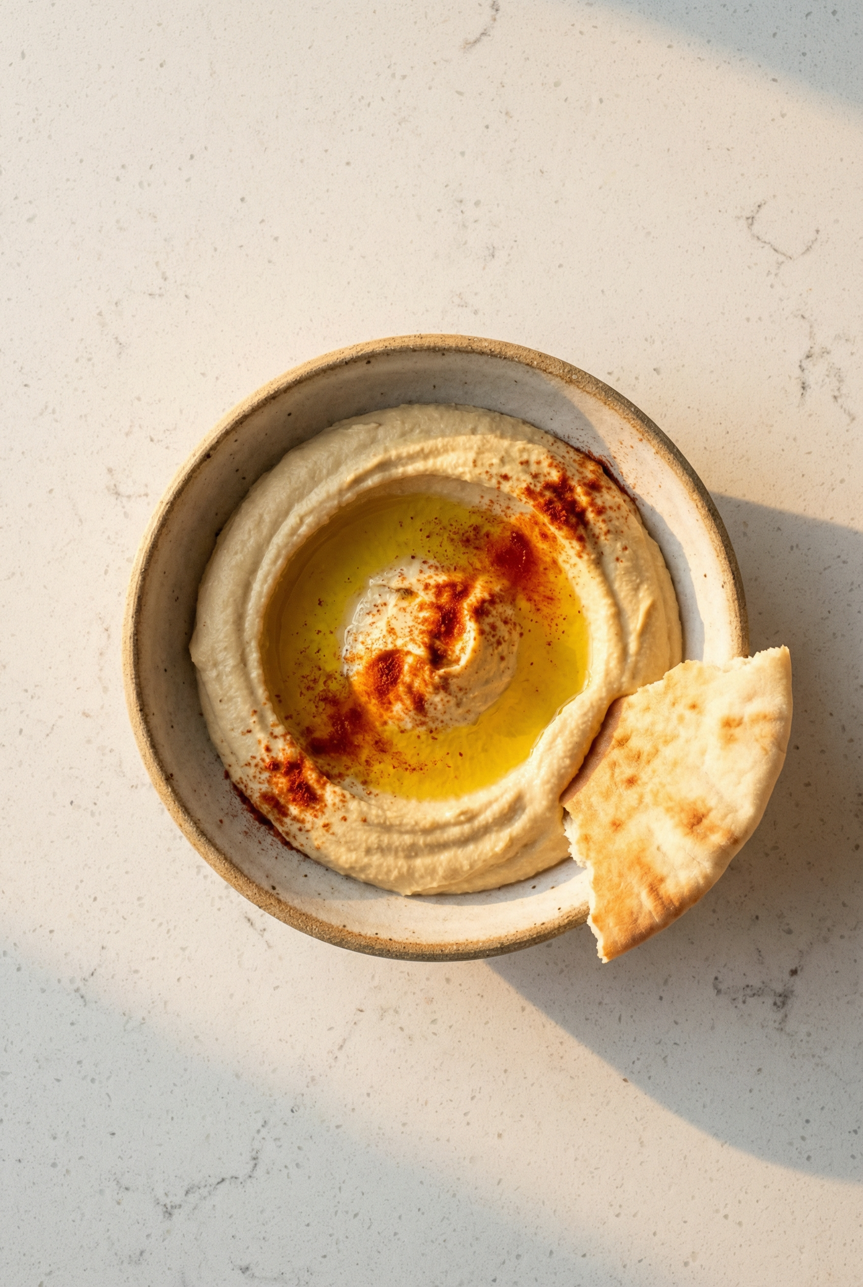 Paprika-Swirled Hummus
