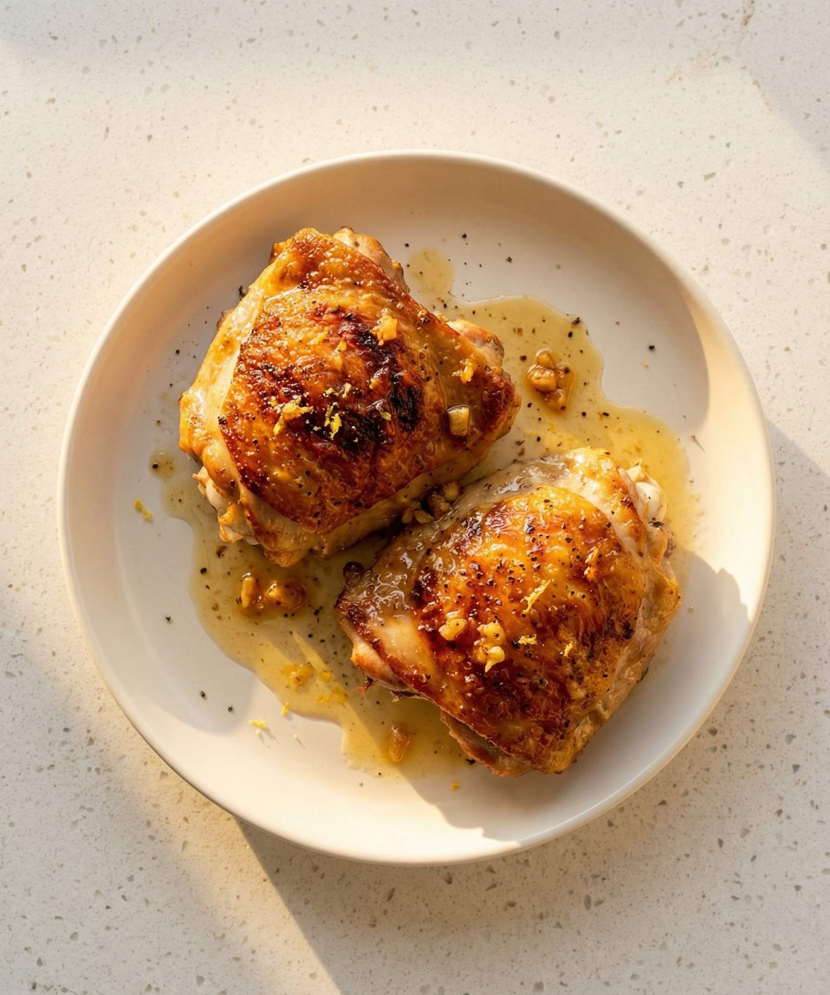 Lemon Garlic Chicken Thighs