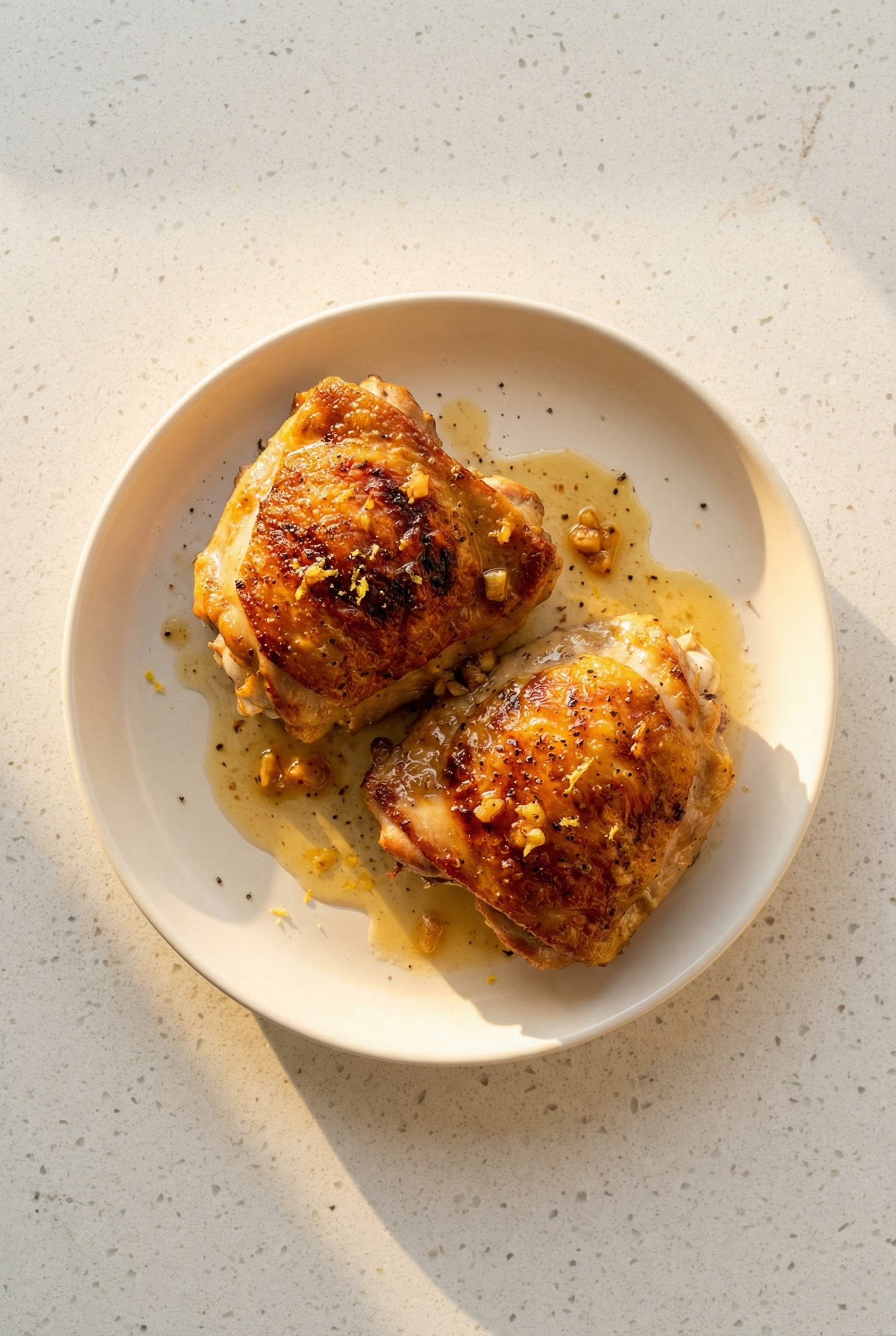 Lemon Garlic Chicken Thighs