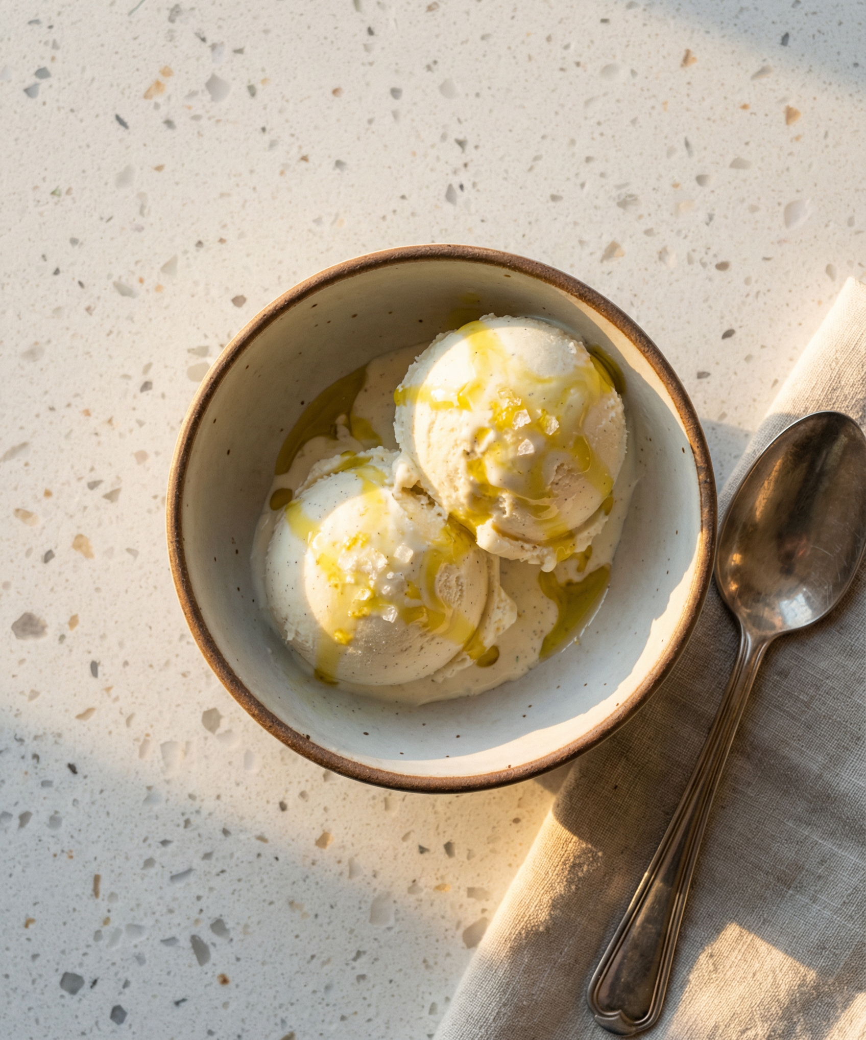 Vanilla Ice Cream with Sea Salt & Olive Oil