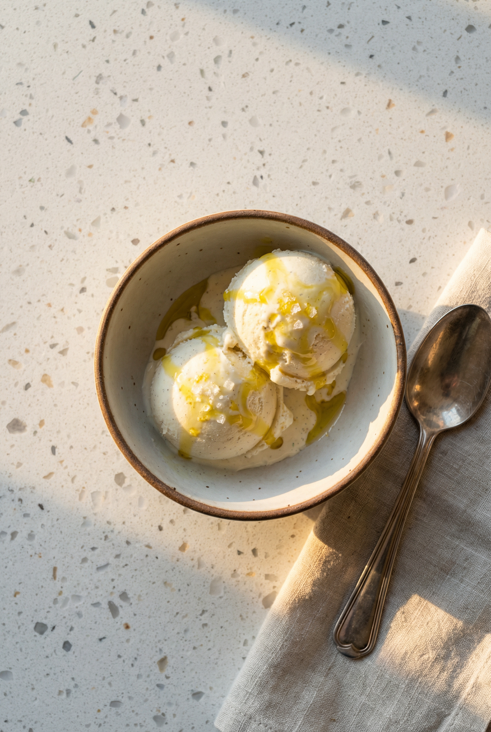 Vanilla Ice Cream with Sea Salt & Olive Oil