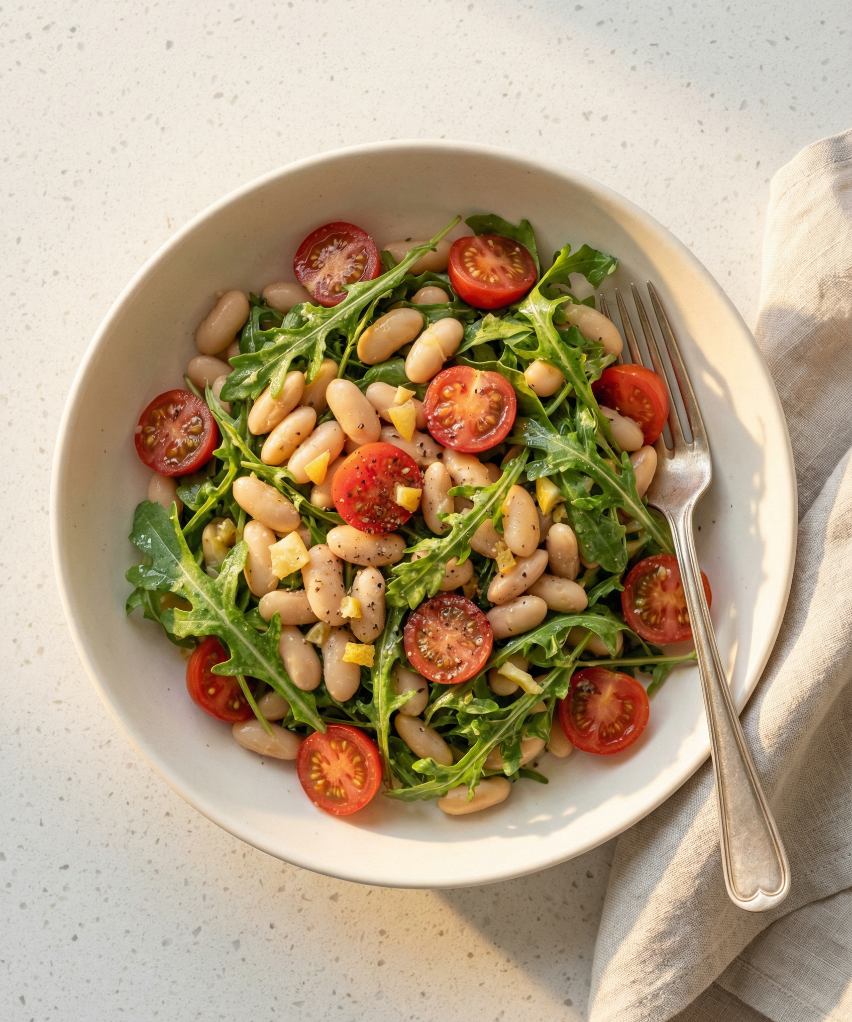 White Bean + Arugula Salad