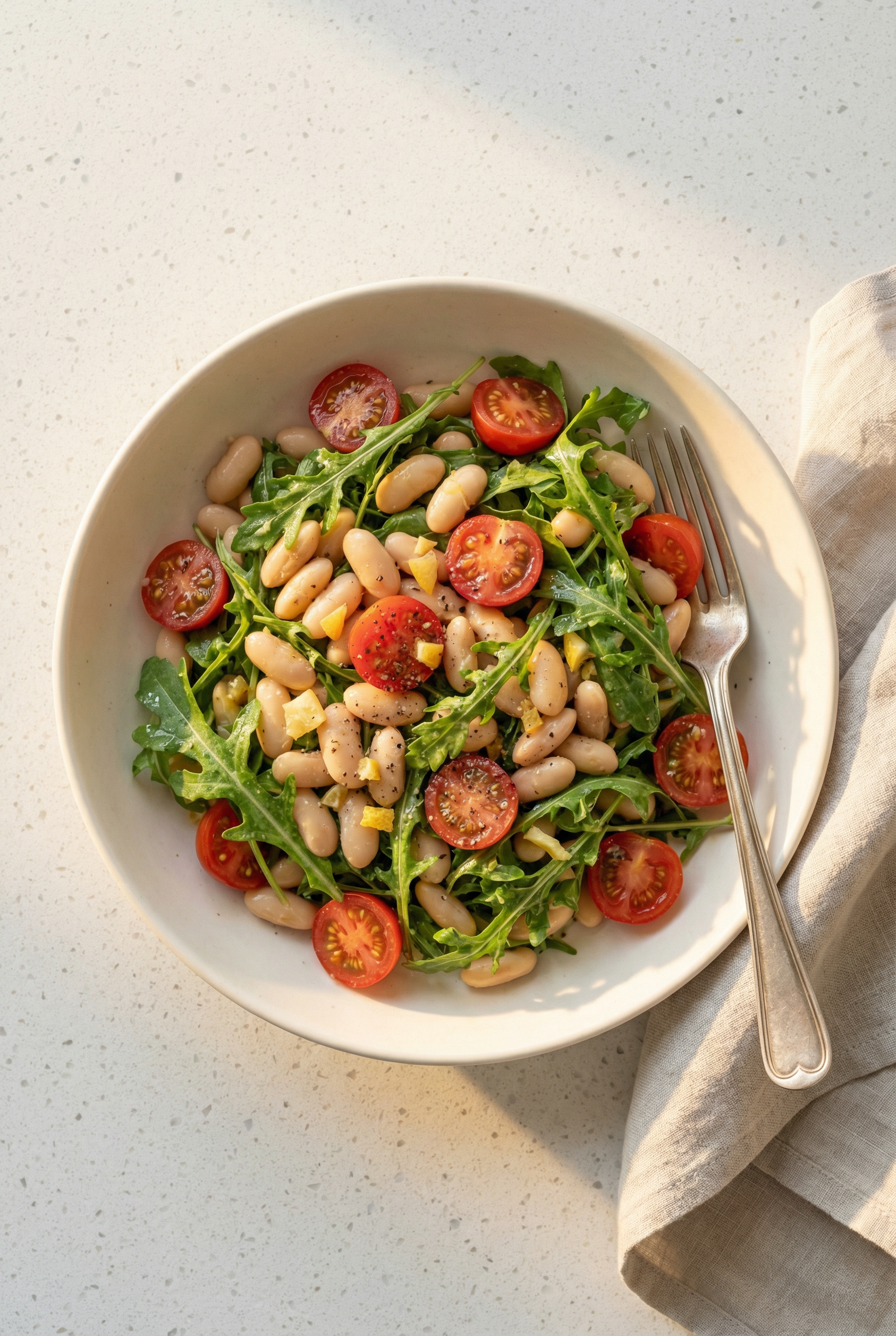 White Bean + Arugula Salad