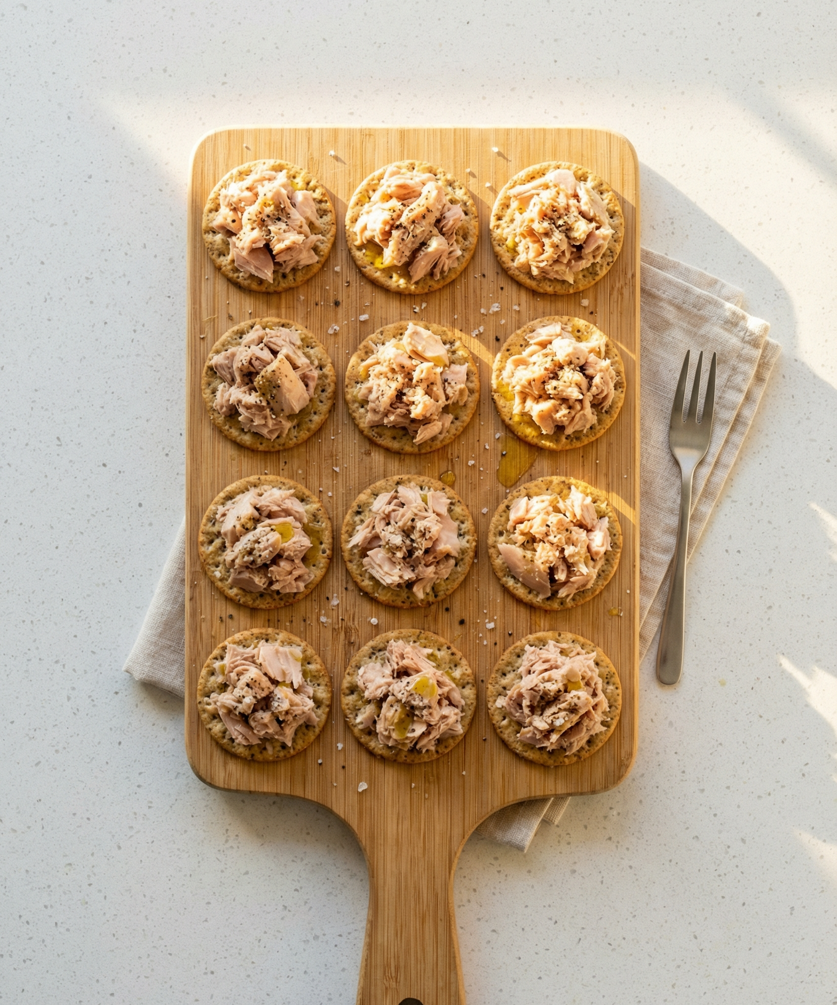 Dressed-Up Tuna Crackers