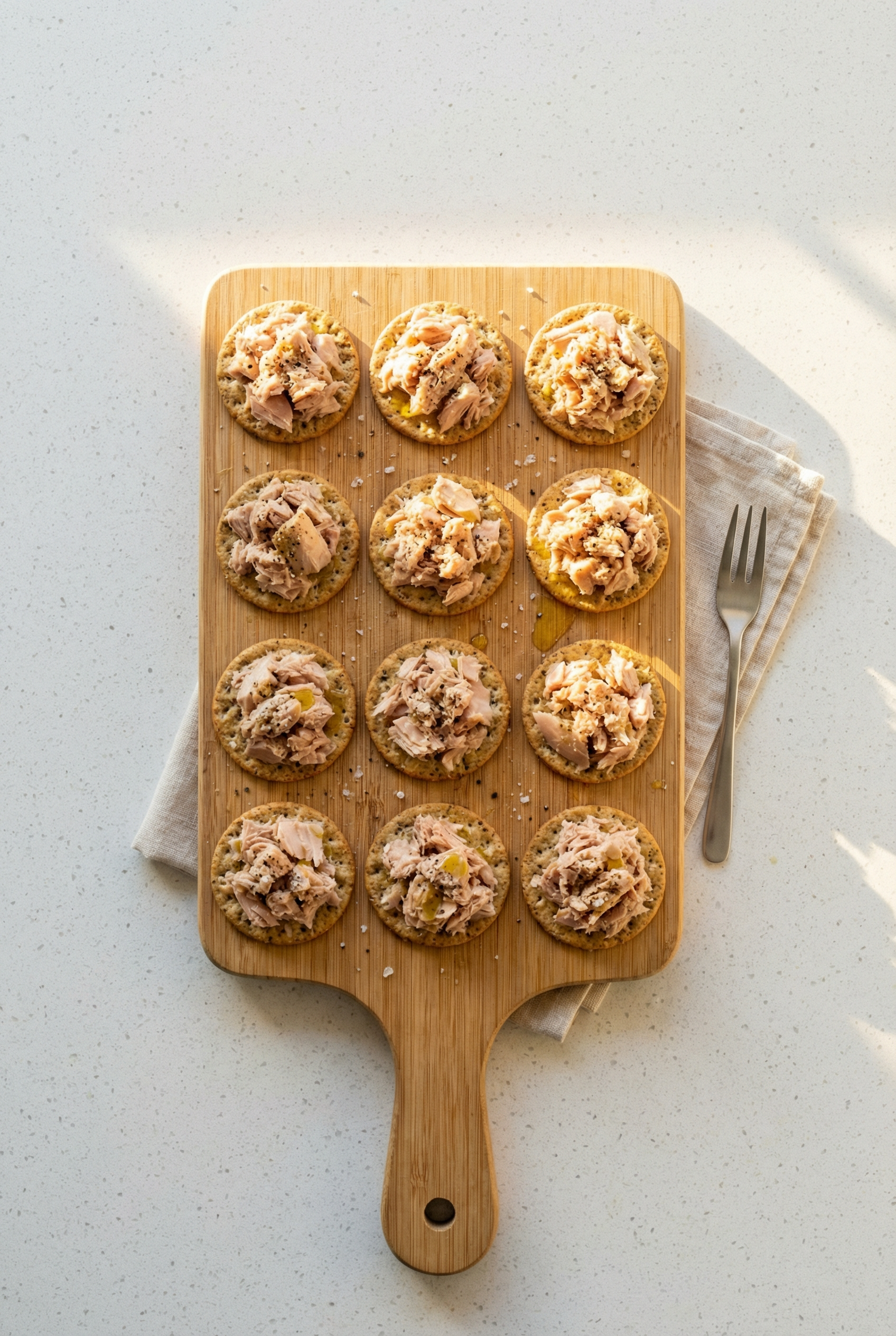 Dressed-Up Tuna Crackers