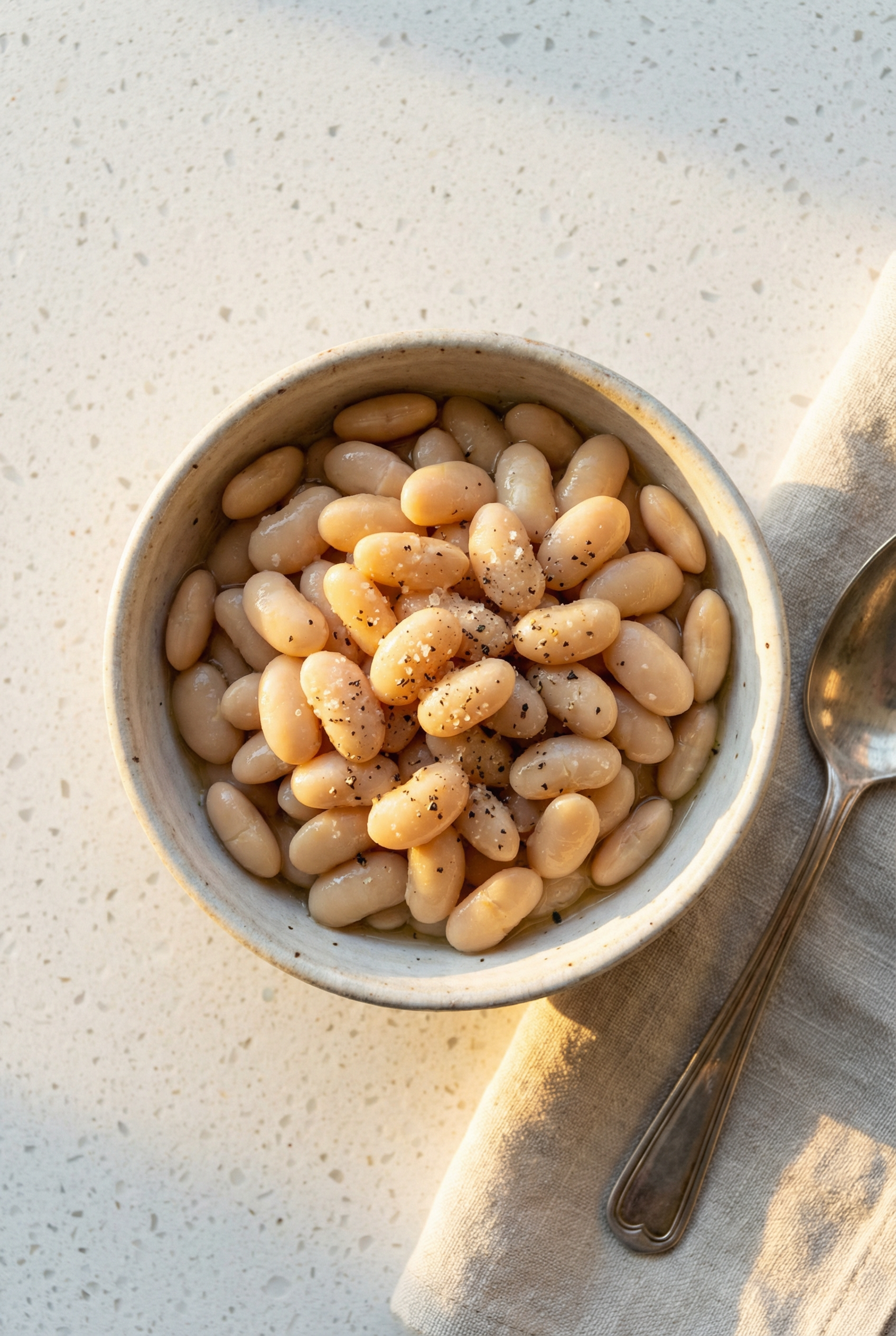 White Beans with Black Pepper
